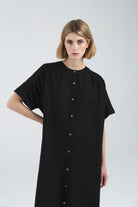 DRESSES/JUMPSUITS Rosemary Dress in Black Loess