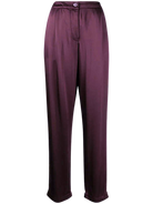 Pants Raquel Allegra Bianca Pant in Dark Eggplant Raquel Allegra