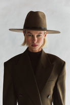 HATS HARLEY HAT IN ALMOND Janessa Leone