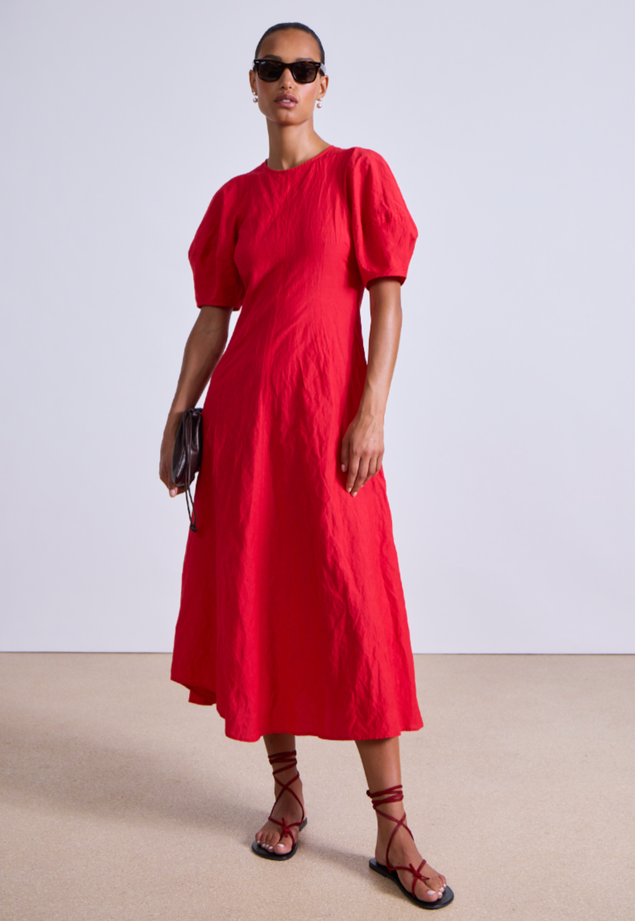 DRESSES/JUMPSUITS Bettina Maxi Dress in Red Apiece Apart