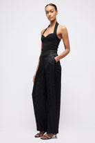 Pants Simkhai Kyra Wide Leg Pant in Black Python Simkhai