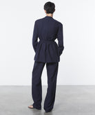 COATS/JACKET Twill Relaxed Blazer in Evening Blue Enza Costa