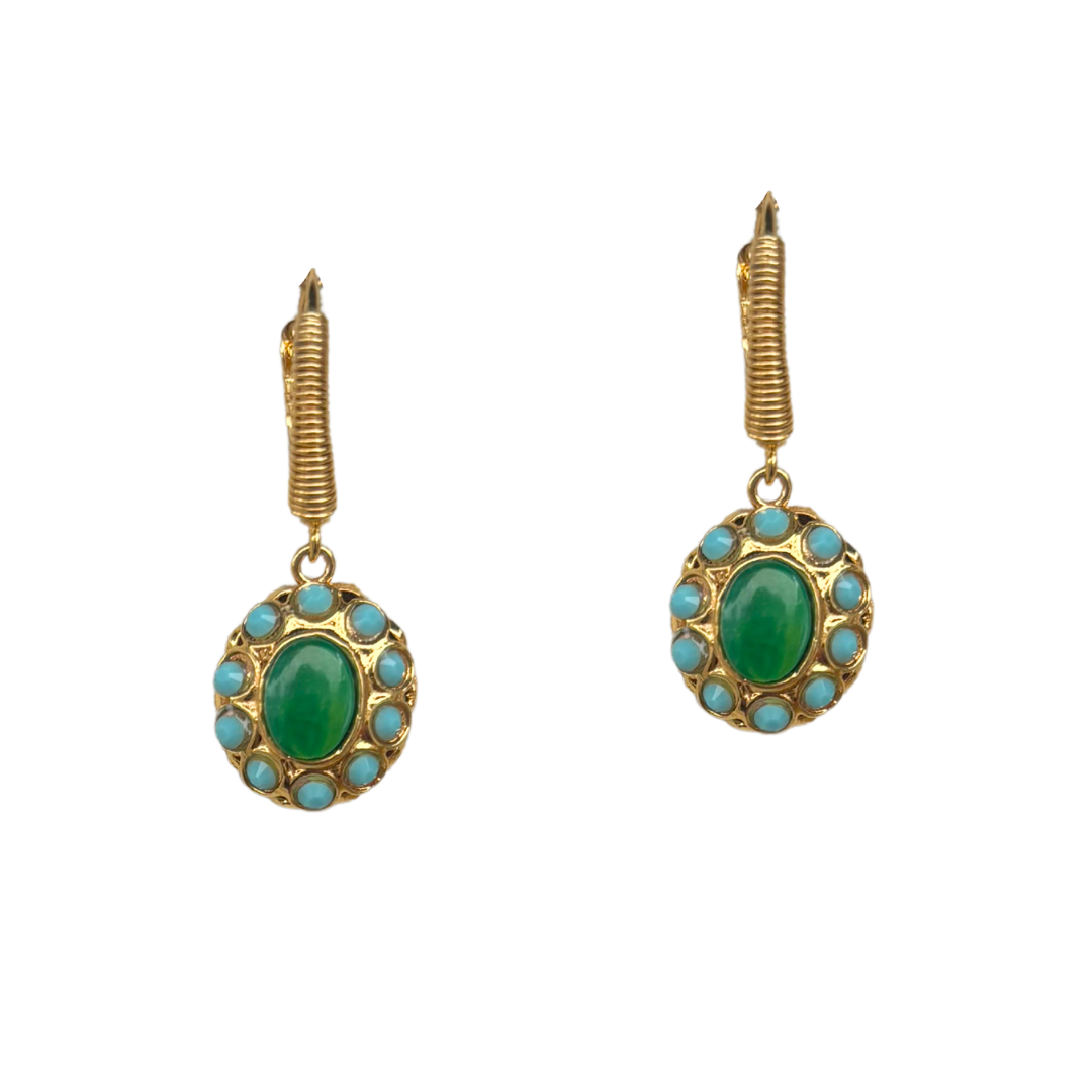 FASHION JEWELRY Tao Splash Earrings in Green GAS Bijoux