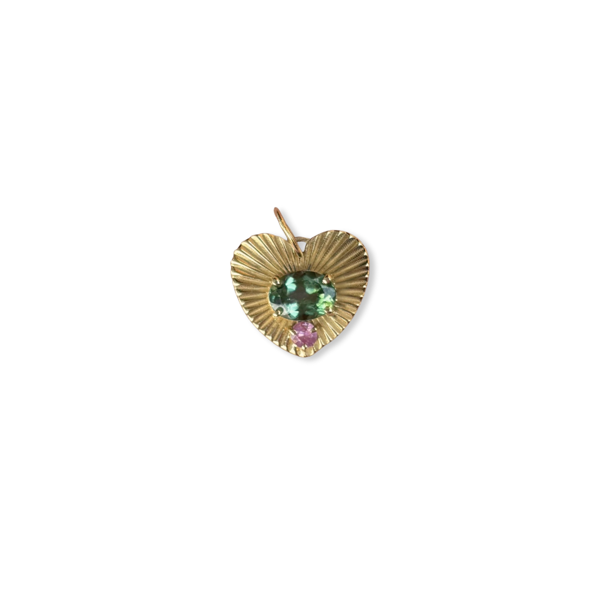 JEWELRY Tourmaline and Sapphire Lovelight Charm in Yellow Gold Kimberly Doyle