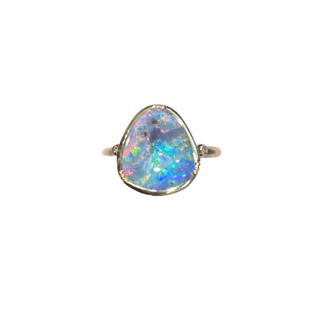 JEWELRY Boulder Opal Teardrop Ellipse Ring Brooke Gregson