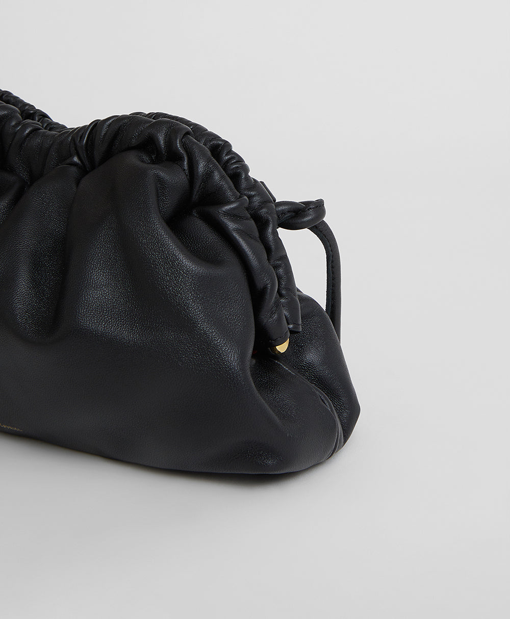 HANDBAGS MINI CLOUD CLUTCH IN BLACK/FLAMMA Mansur Gavriel