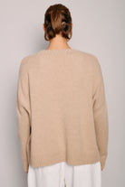 SWEATERS Wide Pullover in Grey Melange Organic by John Patrick