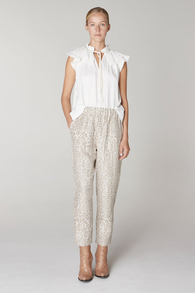 Raquel Allegra Fez Pant in Leopard