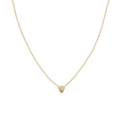 JEWELRY Itty Bitty Shell Necklace in Yellow Gold Zoe Chicco