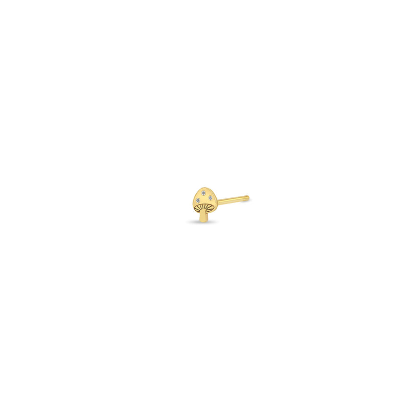 JEWELRY ITTY BITTY MUSHROOM STUD W/3 DIA  0.01CT ZOE CHICCO