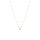 JEWELRY Itty Bitty Horseshoe Necklace in Yellow Gold Zoe Chicco