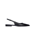 SHOES Marie Slingback Flats in Croco Black Freda Salvador