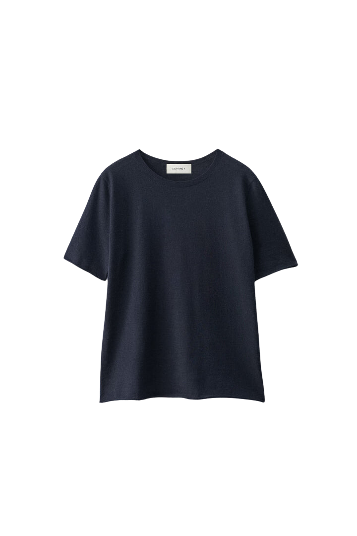 SWEATERS ARI T-SHIRT IN NAVY Lisa Yang