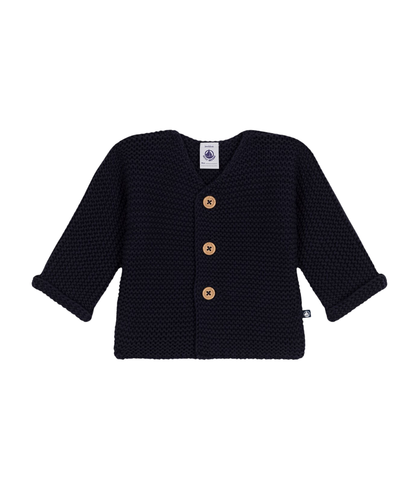 CHILDREN'S APPAREL Baby Cardigan in Navy Petit Bateau