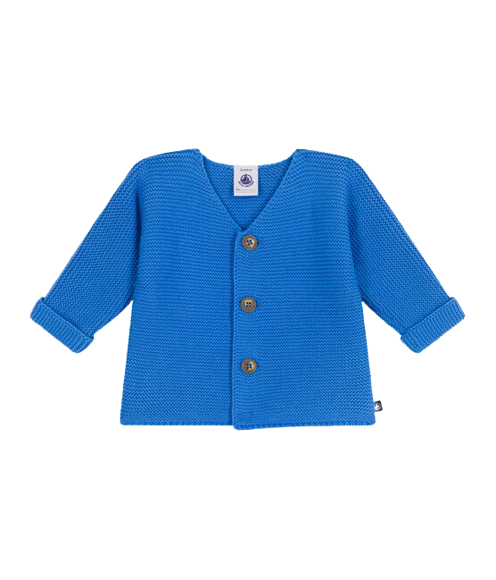 CHILDREN'S APPAREL Baby Cardigan in Electric Blue Petit Bateau