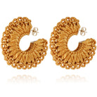 FASHION JEWELRY Crocus Raphia Hoop in  Marigold GAS Bijoux