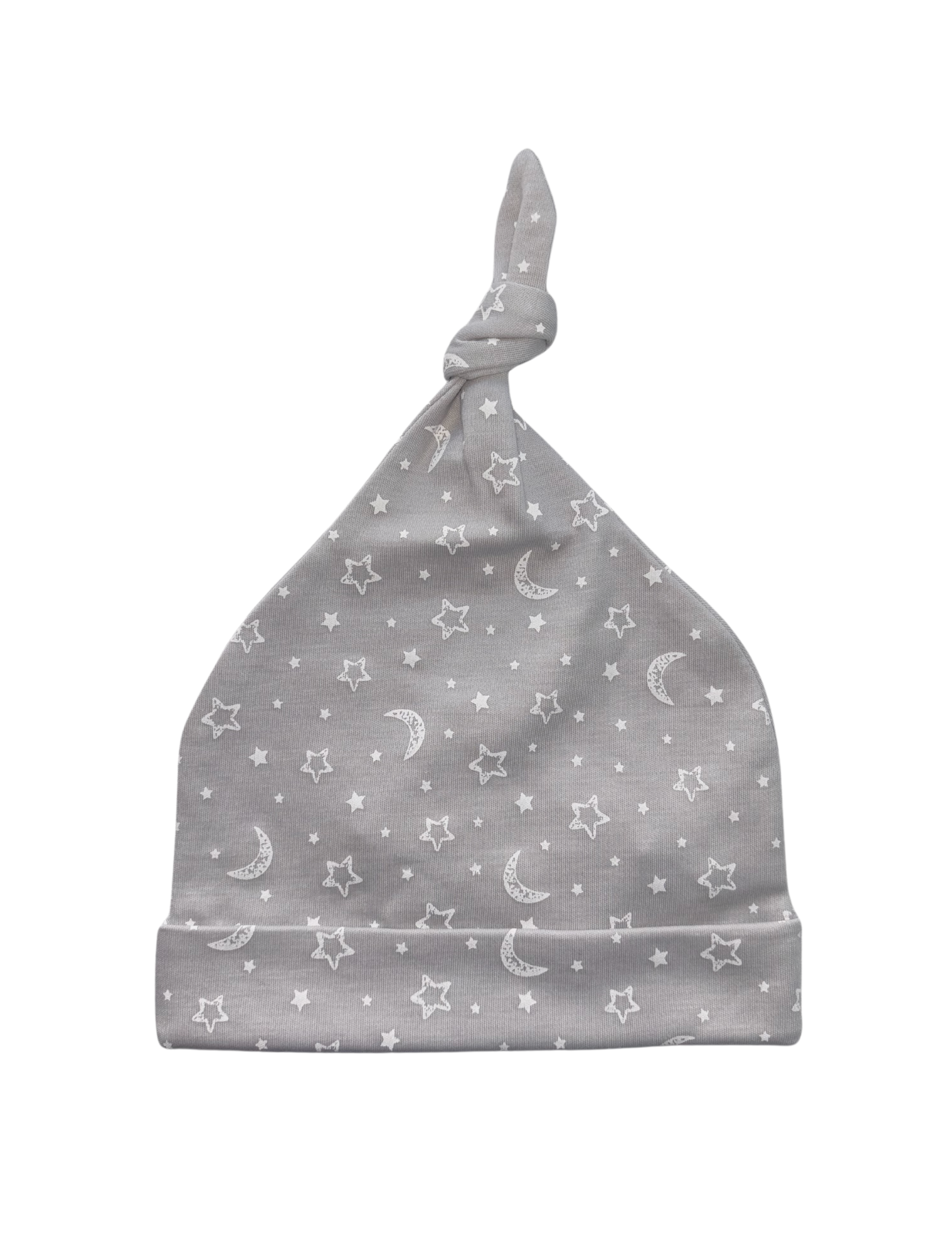 CHILDREN'S APPAREL Baby Crescent Moon Hat in Silver Kissy Kissy