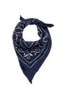  Organic by John Patrick Cashmere Bandana in Navy Serafina