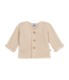 CHILDREN'S APPAREL Baby Cardigan in Cream Petit Bateau