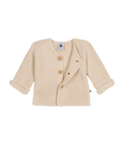 CHILDREN'S APPAREL Baby Cardigan in Cream Petit Bateau