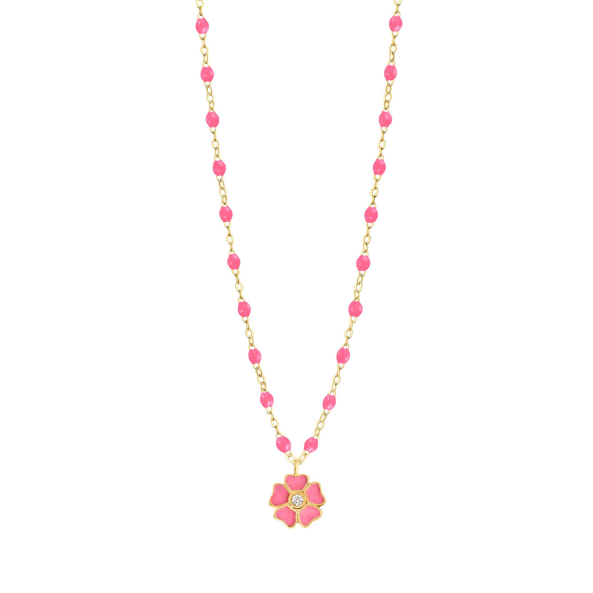 JEWELRY Classic Gigi Flower Necklace in Pink Gigi Clozeau