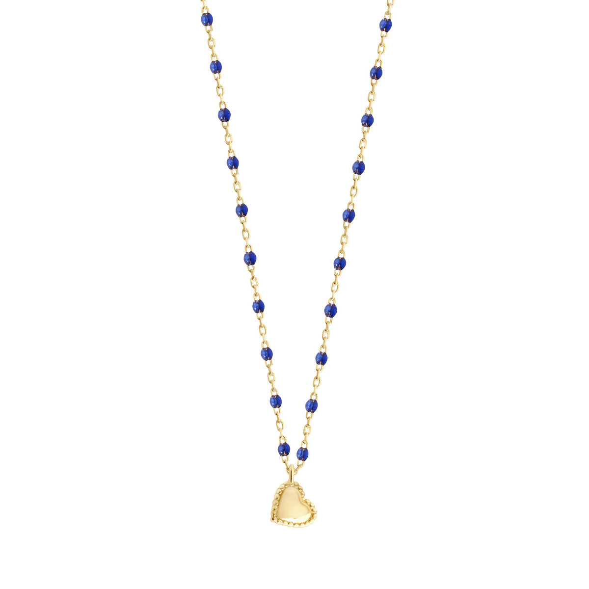 JEWELRY Mini Gigi Lucky Heart Necklace in Lapis Gigi Clozeau