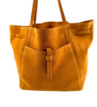 HANDBAGS Florence Tote in Honey Suede ORSYN