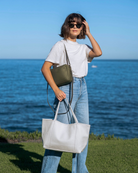 Handbags Orsyn Makena Tote in Milk Orsyn