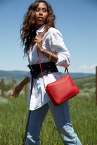 Handbags ORSYN Rome Crossbody Bag in Red Orsyn