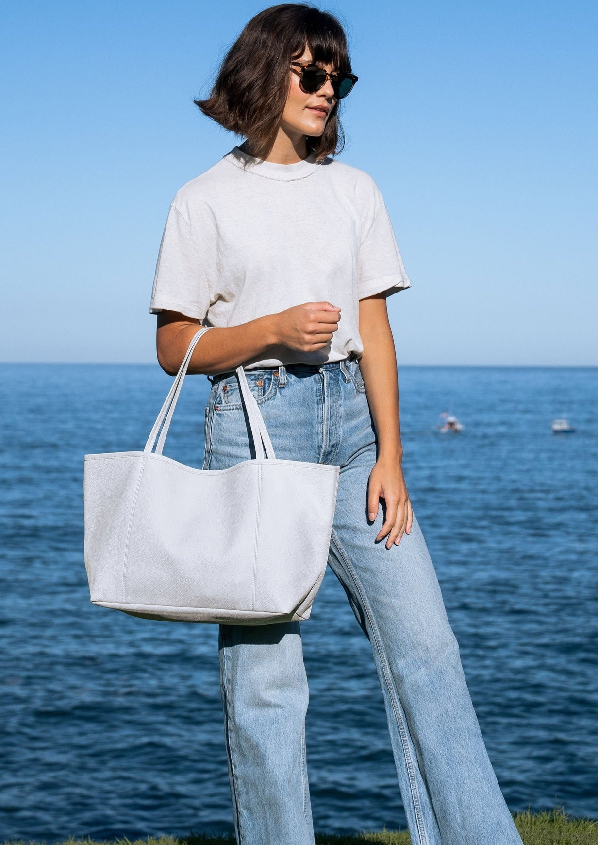 Handbags Orsyn Makena Tote in Milk Orsyn