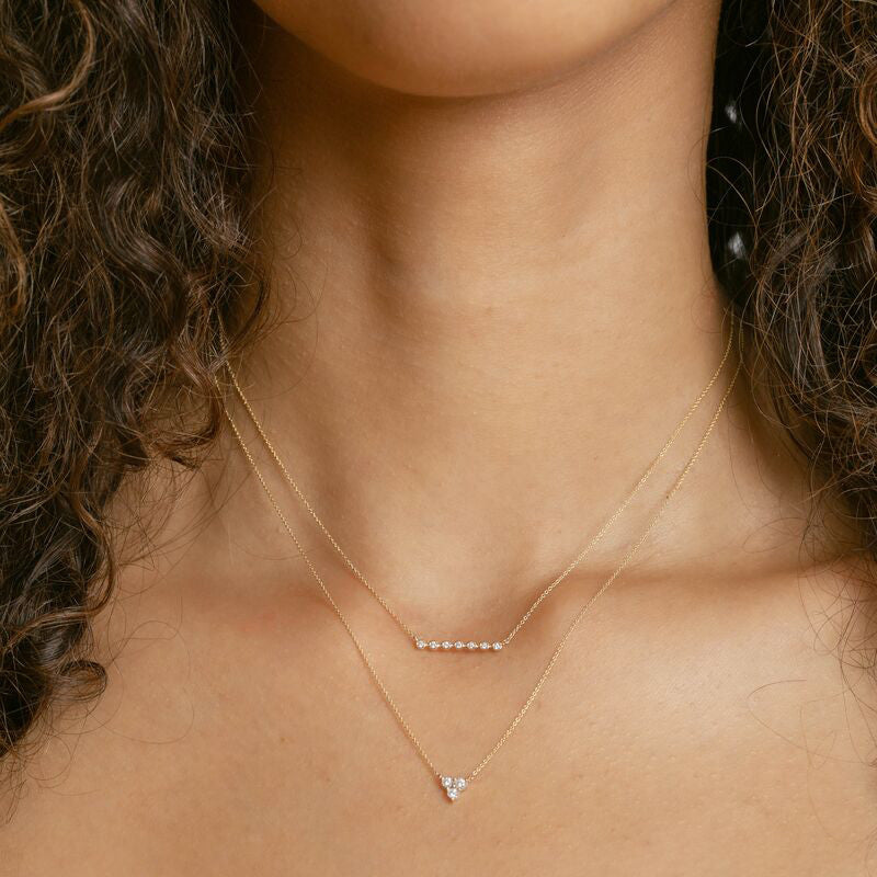 Necklaces Dana Rebecca Ava Bea Diamond Trio Necklace in Yellow Gold Dana Rebecca