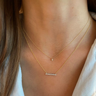 Necklaces Dana Rebecca Sophia Ryan Diamond Teardrop Necklace in Yellow Gold Dana Rebecca