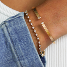 Bracelets Dana Rebecca Ava Bea Interval Tennis Bracelet in Yellow Gold Dana Rebecca