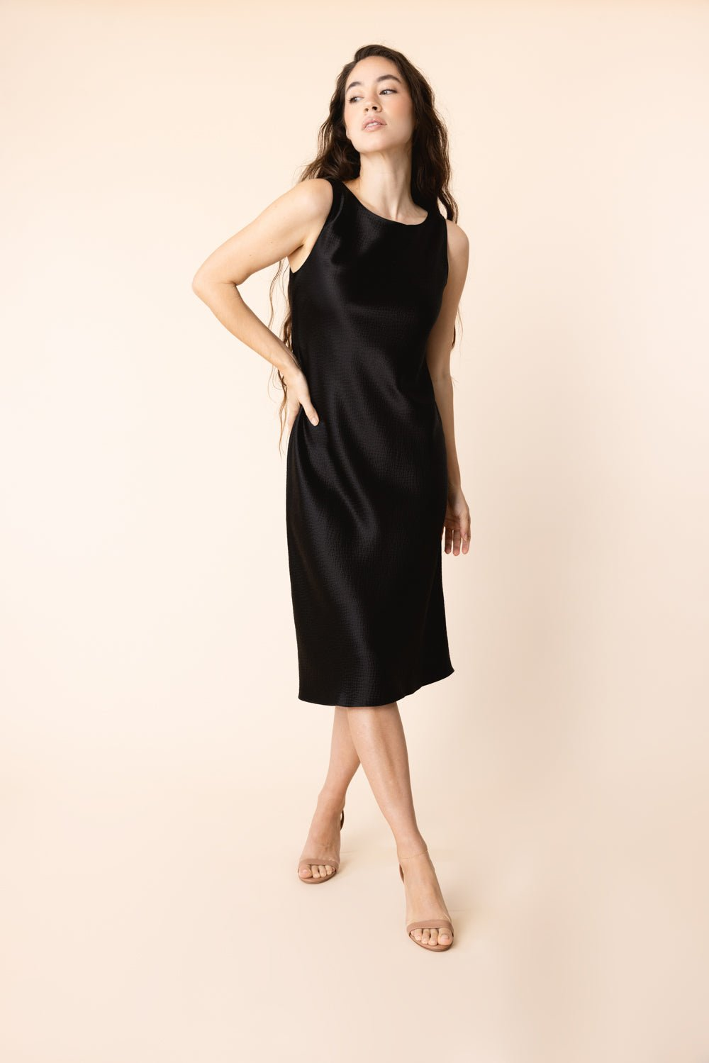 DRESSES/JUMPSUITS Suite Tank Dress in Bronze Peter Cohen