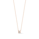 Necklaces Dana Rebecca Millie Ryan Single Princess Diamond Necklace in Rose Gold Dana Rebecca