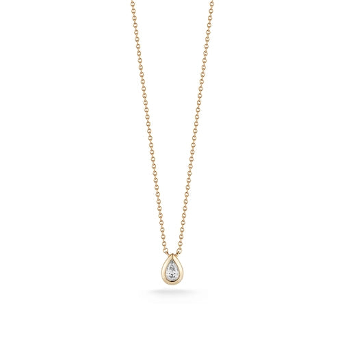 Necklaces Dana Rebecca Taylor Elaine Diamond Pear Necklace in Yellow Gold Dana Rebecca