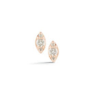 Earrings Dana Rebecca Sophia Ryan Mini Marquise Studs in Rose Gold Dana Rebecca