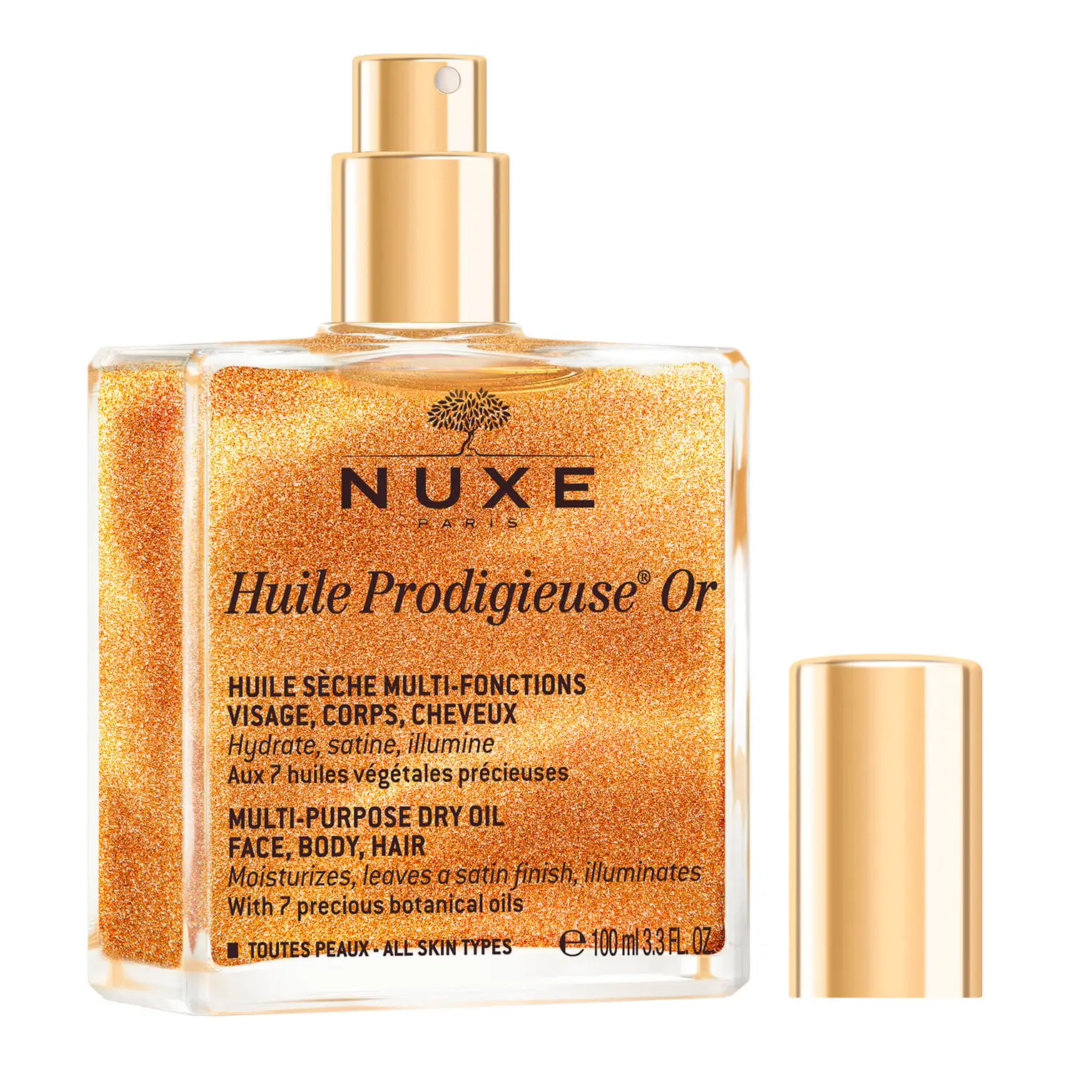 Hair + Skin Nuxe Huile Prodigieuse Multi Purpose Oil with Shimmer Nuxe