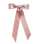 Hair Accessories Jennifer Behr Satin Bow Barrette in Blush Jennifer Behr