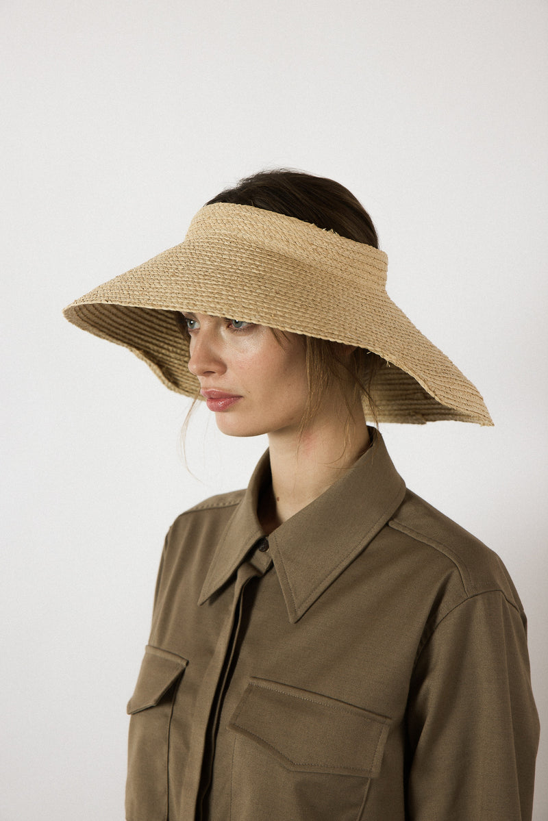 Hats Janessa Leone Lesley Hat in Natural Janessa Leone