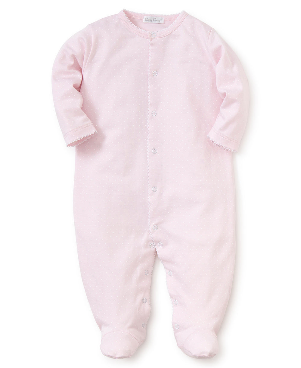 Baby Kissy Kissy Onesie in Pink and White Dots Kissy Kissy