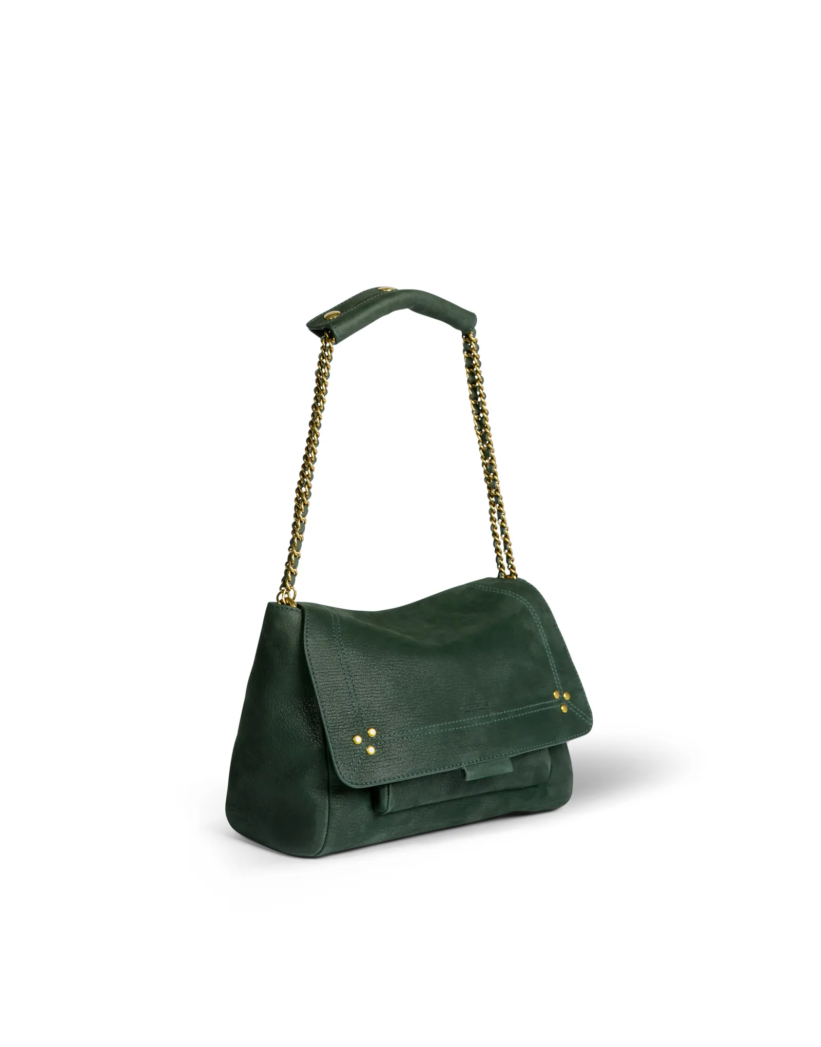 Handbags Jerome Dreyfuss Medium Lulu Bag in Forest Green Jerome Dreyfuss