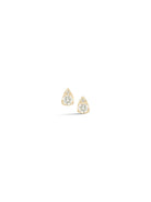 Earrings Dana Rebecca Sophia Ryan Petite Teardrop Studs in Yellow Gold Dana Rebecca