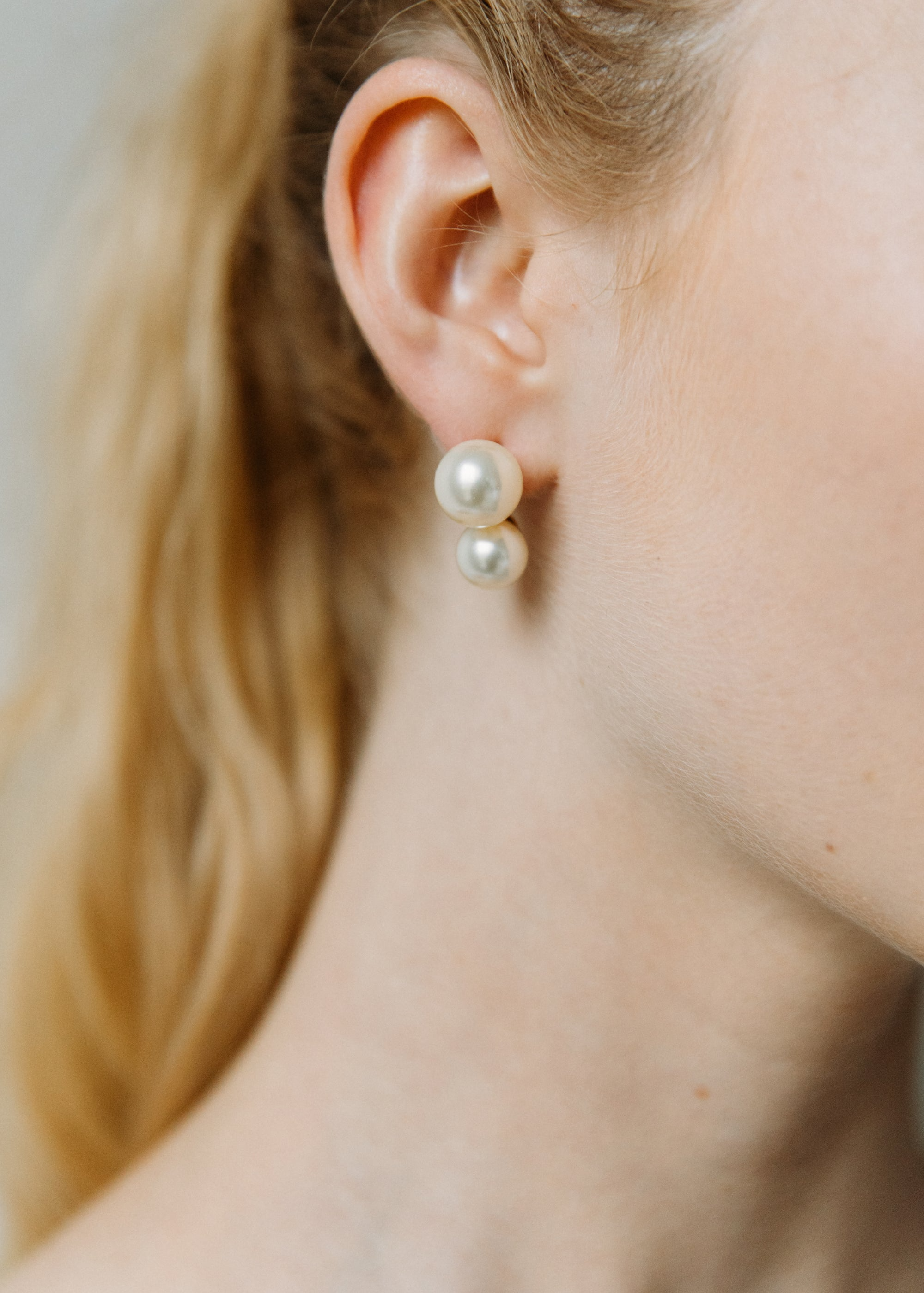 Earrings Jennifer Behr Gretel Pearl Earring in Gold Jennifer Behr