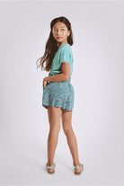 Shorts Molly Bracken Flare Floral Shorts in Green Molly Bracken