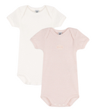 Baby Petit Bateau Onesie Set in Pink and White Petit Bateau