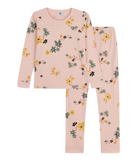 Childrens Apparel Petit Bateau Floral PJs in Pink Petit Bateau