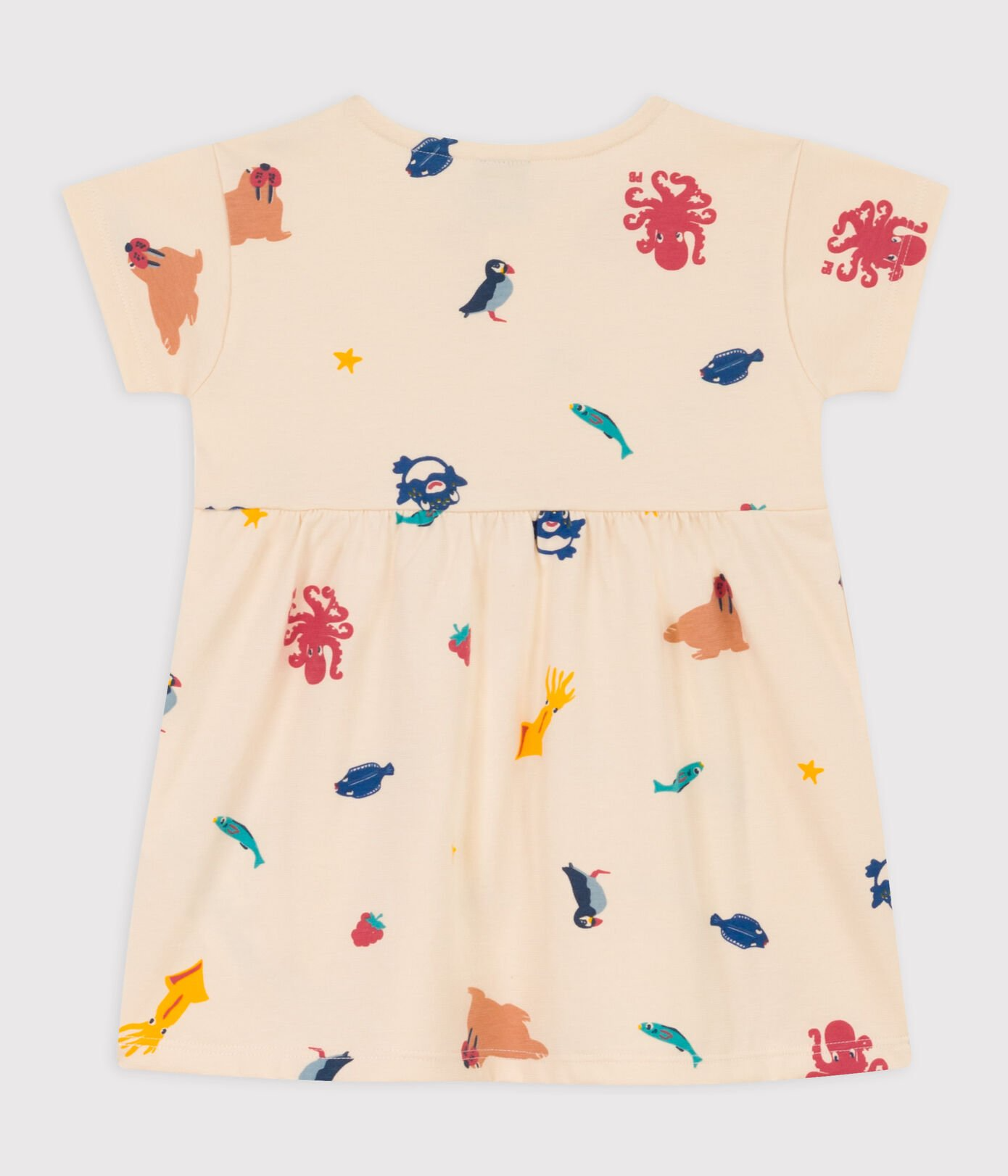 Baby Petit Bateau Baby Girl Dress in Sea Creature Petit Bateau