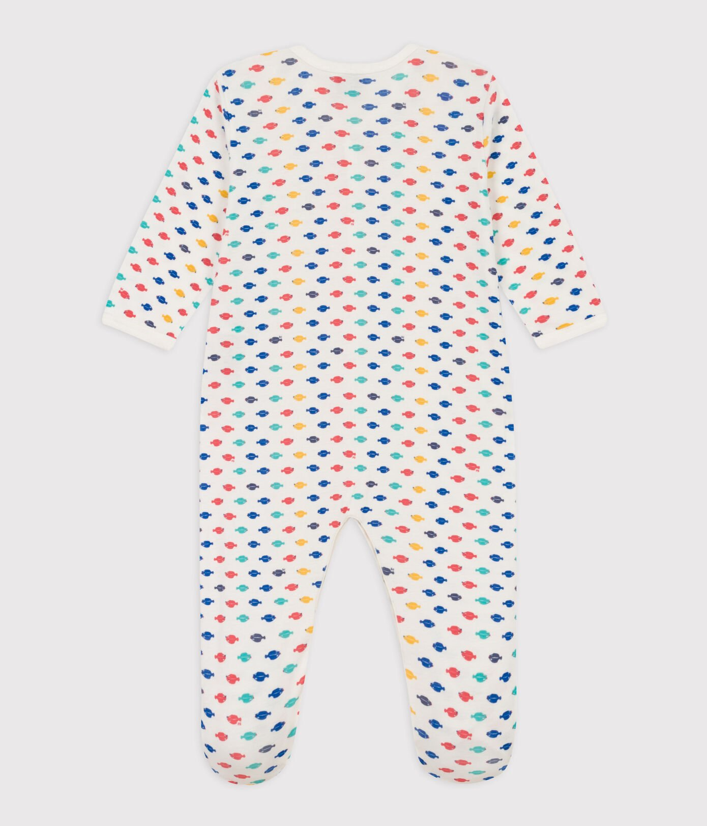 Baby Petit Bateau Baby Snap Onesie in Fish Petit Bateau