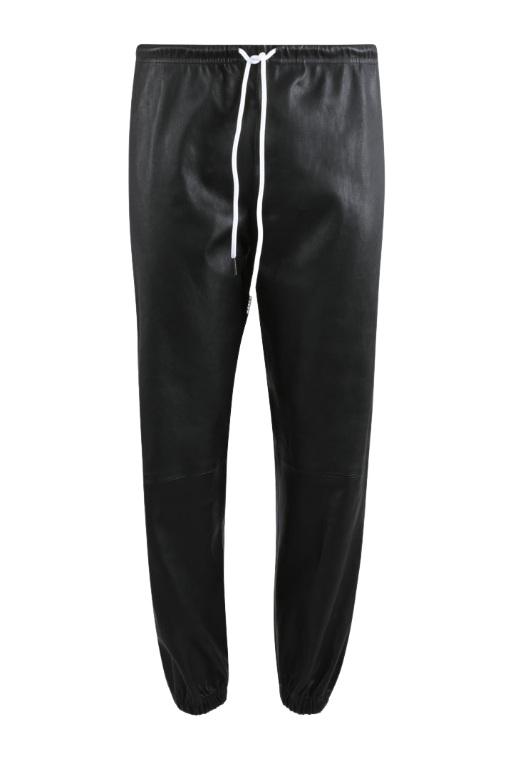Leather Sweatpants in Black – Serafina